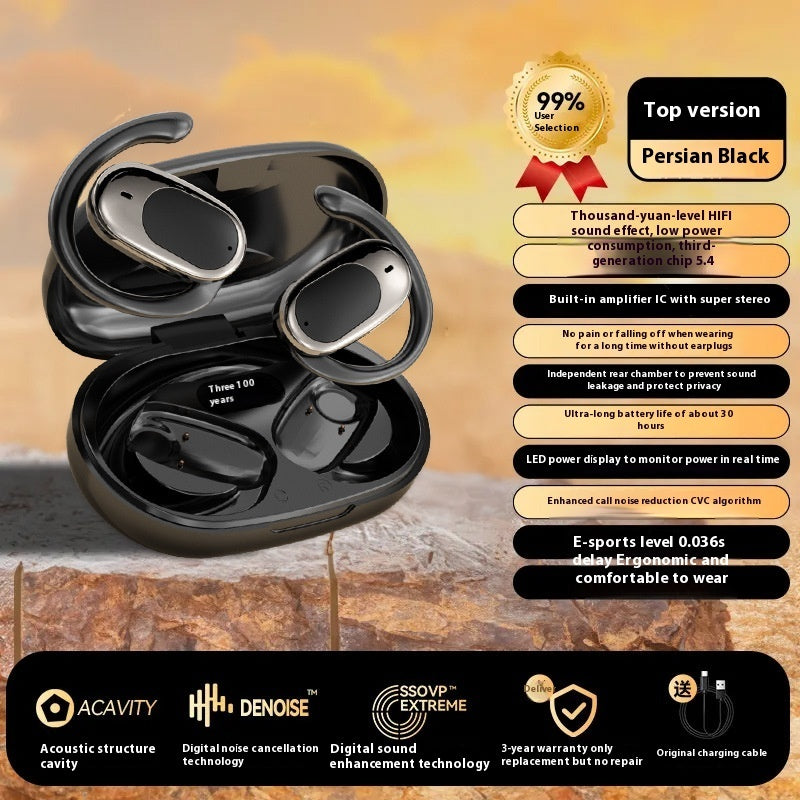 Casque Bluetooth à conduction osseuse, longue durée de vie, batterie ultra longue durée