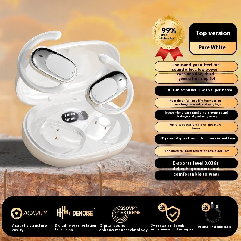 Casque Bluetooth à conduction osseuse, longue durée de vie, batterie ultra longue durée