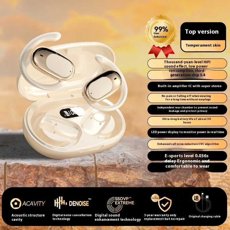 Casque Bluetooth à conduction osseuse, longue durée de vie, batterie ultra longue durée