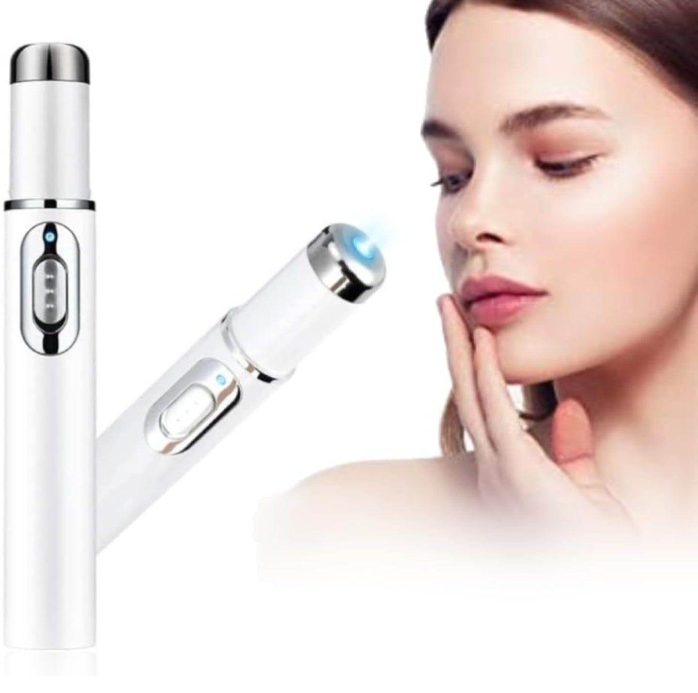 Blue Light Therapy Acne Laser Pen Soft Scar Wrinkle Removal Treatment Device Skin Care Beauty Equipment - No logo