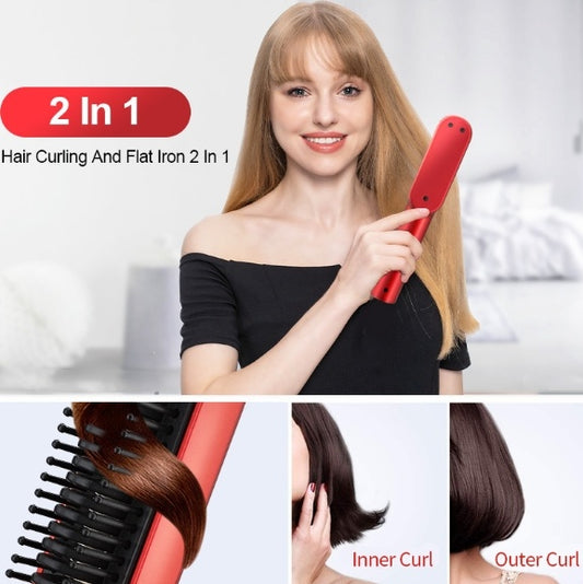 Hair Straightener USB Wireless Charging Comb